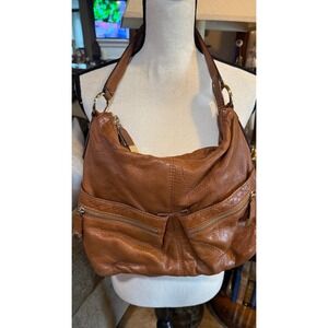 Michael Michael Kors  Brown Leather Large Shoulder Hobo purse‎ Handbag